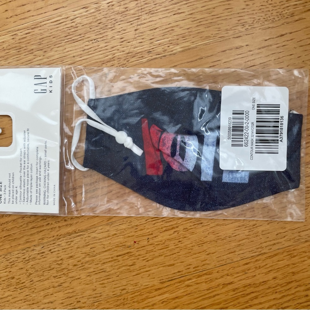 NWT: Gap Kids Vote Mask